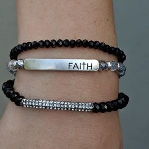 Black and White Crystal Bracelets